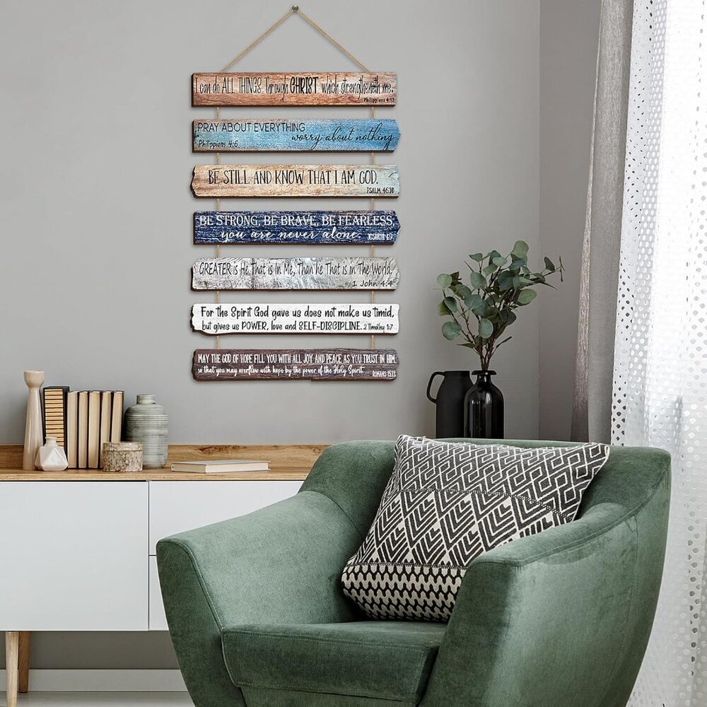 Grandparents Day Gifts for Church Christian Wall Art Office Inspirational Wooden - Picture 5 of 7